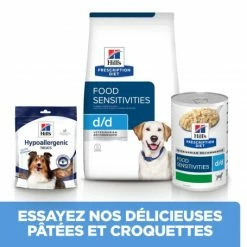 HILL'S Pet Nutrition D/D Food Sensitivities Croquettes Pour Chien Au Canard & Riz -nourriture pour chien boutique canine d d canard riz 2