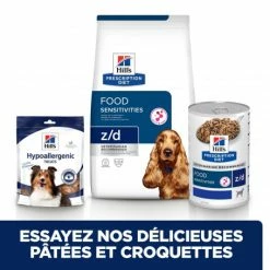 HILL'S Pet Nutrition Z/d Food Sensitivities Croquettes Pour Chien -nourriture pour chien boutique canine zd food sensitivities activ biome 2