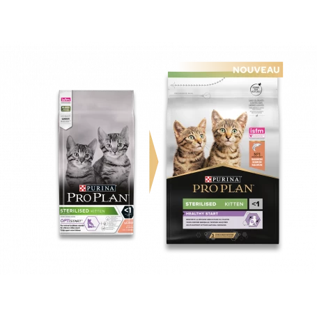 PURINA PRO PLAN Cat Sterilised Kitten Healthy Start Saumon 1 PURINA PRO PLAN Cat Sterilised Kitten Healthy Start Saumon