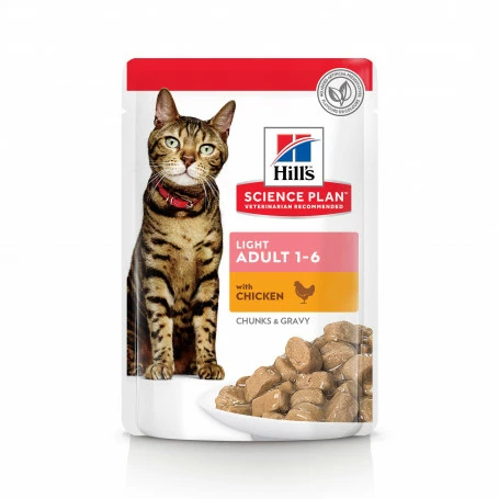 HILL'S Pet Nutrition Feline Adult Light Pack Mixte Sachet Repas 3 HILL'S Pet Nutrition Feline Adult Light Pack Mixte Sachet Repas – Image 3