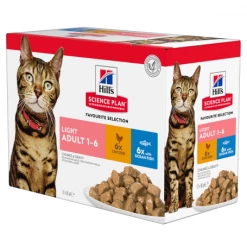 HILL'S Pet Nutrition Feline Adult Light Pack Mixte Sachet Repas
