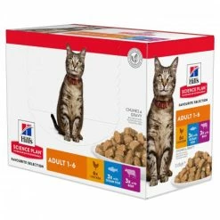 HILL'S Pet Nutrition Feline Adult Pack Mixte Sachet Repas