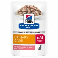 HILL'S Pet Nutrition C/D Urinary Stress Multicare Sachet Repas Pour Chat Saumon