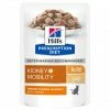 HILL'S Pet Nutrition K/D J/D Kidney+Mobility Sachet Repas Pour Chat Poulet