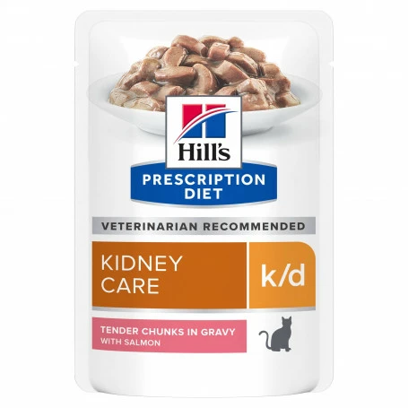 HILL'S Pet Nutrition K/D Kidney Sachet Repas Pour Chat Saumon 1 HILL'S Pet Nutrition K/D Kidney Sachet Repas Pour Chat Saumon