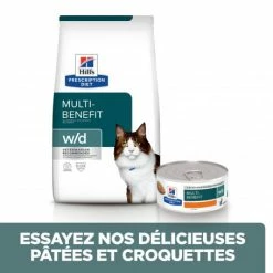 HILL'S Pet Nutrition W/D Multi Benefit Croquettes Pour Chat Au Poulet -nourriture pour chien boutique feline w d 2