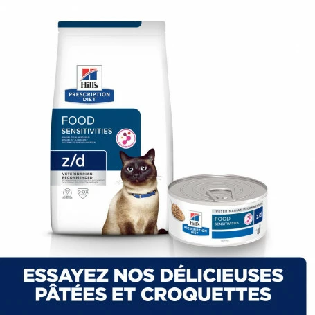 HILL'S Pet Nutrition Z/d Food Sensitivities Boîte Pour Chat 3 HILL'S Pet Nutrition Z/d Food Sensitivities Boîte Pour Chat – Image 3