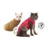 Materiel Gilet Pet Shirt Pour Chat - 4XS - Lg : 25-32 Cm (Rouge)