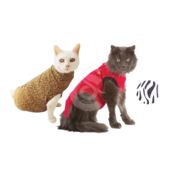 Materiel Gilet Pet Shirt Pour Chat - 4XS - Lg : 25-32 Cm (Rouge)