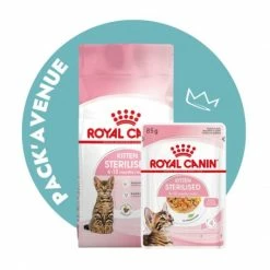 Pack'Avenue Royal Canin CAT KITTEN STERILISED 3,5KG Avec émincé En Gelée