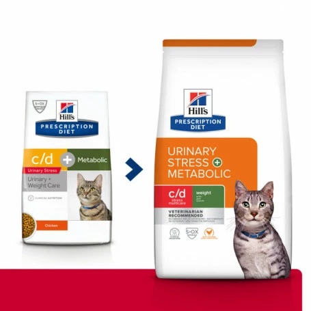 HILL'S Pet Nutrition Pack'Avenue Hill's C/d Urinary Stress Multicare+Metabolic Pour Chat 8 Kg 2 HILL'S Pet Nutrition Pack'Avenue Hill's C/d Urinary Stress Multicare+Metabolic Pour Chat 8 Kg – Image 2