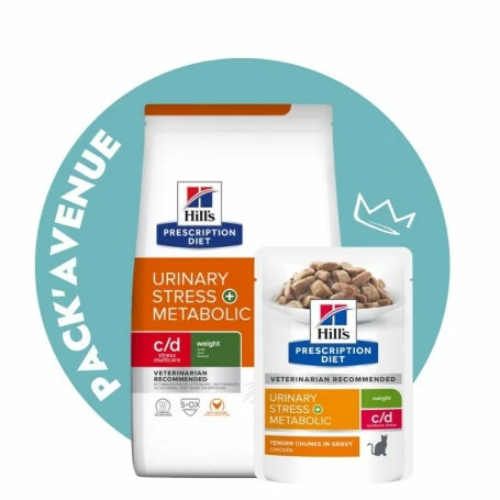 HILL'S Pet Nutrition Pack'Avenue Hill's C/d Urinary Stress Multicare+Metabolic Pour Chat 8 Kg 1 HILL'S Pet Nutrition Pack'Avenue Hill's C/d Urinary Stress Multicare+Metabolic Pour Chat 8 Kg