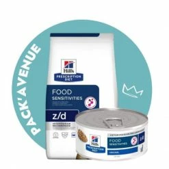 HILL'S Pet Nutrition Pack'Avenue Hill's Prescription Diet Z/D Food Sensitivities Croquettes Pour Chat 3 Kg