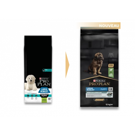 PURINA PRO PLAN Dog Large Robust Puppy Sensit. Digestion Optidigest Agneau 1 PURINA PRO PLAN Dog Large Robust Puppy Sensit. Digestion Optidigest Agneau