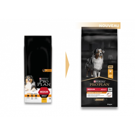 PURINA PRO PLAN Dog Medium Adult Chicken Optibalance 1 PURINA PRO PLAN Dog Medium Adult Chicken Optibalance