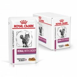 ROYAL CANIN Veterinary Health Nutrition Cat Renal Poulet Sachet -nourriture pour chien boutique royal canin veterinary diet cat renal poulet boite 1