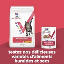 HILL'S Pet Nutrition Vet Essentials Chat Multi-Benefit Adulte Poulet Sachet Repas -nourriture pour chien boutique vet essentials chat multi benefit adult 1 poulet sachet repas 3
