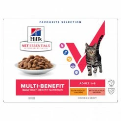 HILL'S Pet Nutrition Vet Essentials Chat Multi-Benefit Adult Pack Mixte Sachet Repas
