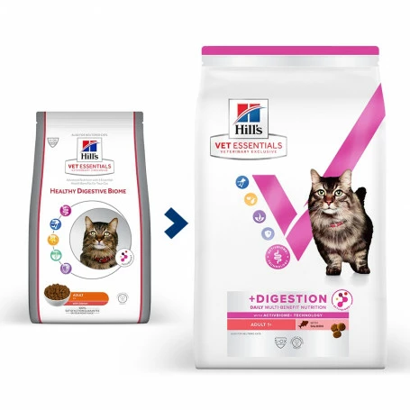 HILL'S Pet Nutrition Vet Essentials Chat Multi-Benefit + Digestion Adult 1+ Saumon 2 HILL'S Pet Nutrition Vet Essentials Chat Multi-Benefit + Digestion Adult 1+ Saumon – Image 2
