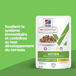 HILL'S Pet Nutrition Vet Essentials Chat Multi-Benefit Kitten Poulet Sachet Repas 10 HILL'S Pet Nutrition Vet Essentials Chat Multi-Benefit Kitten Poulet Sachet Repas -nourriture pour chien boutique vet essentials chat multi benefit kitten poulet sachet repas 1