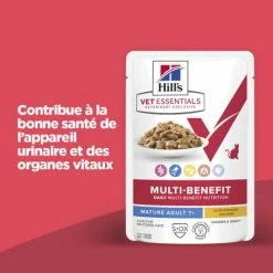 HILL'S Pet Nutrition Vet Essentials Chat Multi-Benefit Mature Adulte 7+ Poulet Sachet Repas -nourriture pour chien boutique vet essentials chat multi benefit matur adulte 7 poulet sachet repas 1