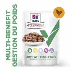 HILL'S Pet Nutrition Vet Essentials Chat Multi-Benefit + Weight Adult Poulet Sachets Repas