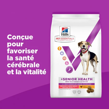 HILL'S Pet Nutrition Vet Essentials Chien Multi-Benefit + Senior Health M&L Poul. 2 HILL'S Pet Nutrition Vet Essentials Chien Multi-Benefit + Senior Health M&L Poul. – Image 2