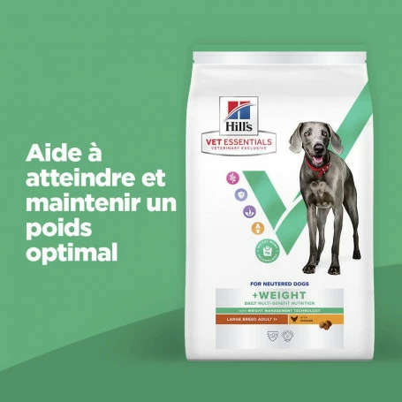 HILL'S Pet Nutrition Vet Essentials Chien Multi-Benefit + Weight Adult + Large Breed Poulet 3 HILL'S Pet Nutrition Vet Essentials Chien Multi-Benefit + Weight Adult + Large Breed Poulet – Image 3