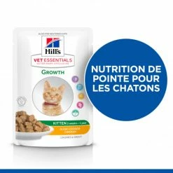 HILL'S Pet Nutrition Vet Essentials Feline Kitten Growth Poulet Sachet Repas -nourriture pour chien boutique vet essentials feline kitten growth poulet sachet repas 1