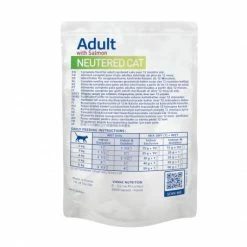 Virbac Veterinary HPM Chat Adult Neutered Saumon Sachets Repas -nourriture pour chien boutique veterinary hpm cat adult neutered salmon bouchees sachrepas 2