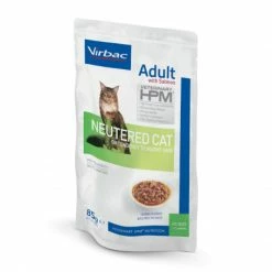 Virbac Veterinary HPM Chat Adult Neutered Saumon Sachets Repas -nourriture pour chien boutique veterinary hpm cat adult neutered salmon bouchees sachrepas 3