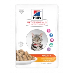 HILL'S Pet Nutrition Vet Essentials Feline Adult Pack Mixte Sachet Repas -nourriture pour chien boutique vetessentials feline adult poulet saumon pack msachet repas 2